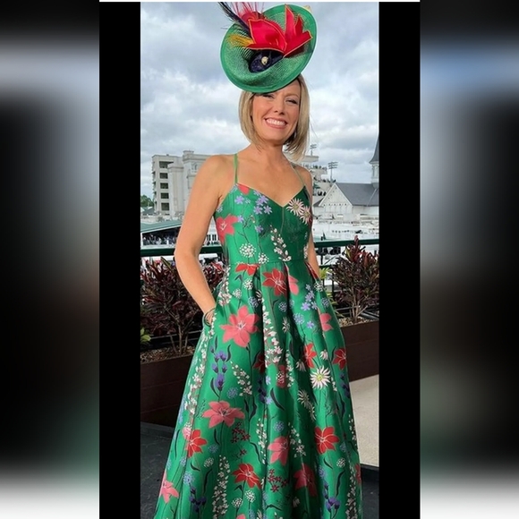 Eliza J Jacquard Floral Midi Dress - Picture 2 of 9